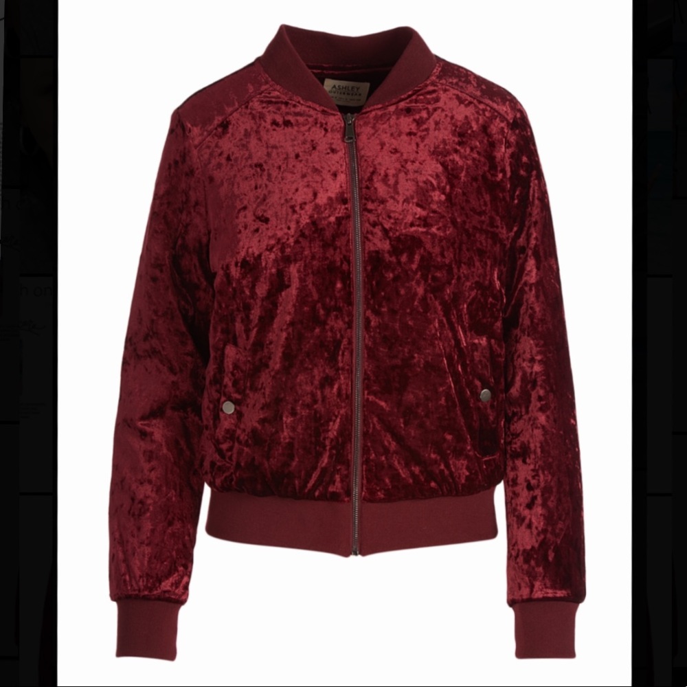 Ashley by 26 International Velvet Bomber Jacket